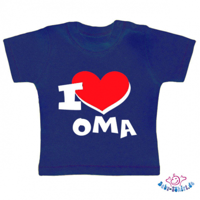 Baby T-Shirt mit dem Aufdruck "I Love Oma"