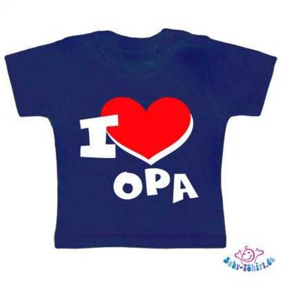 Baby T-Shirt  mit dem Aufdruck "I Love Opa"