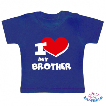 Baby T-Shirt  mit dem Aufdruck "I Love my Brother"