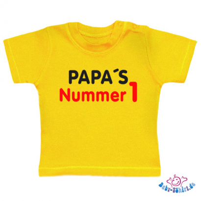 Baby T-shirt Plus "Papas Nr. 1"