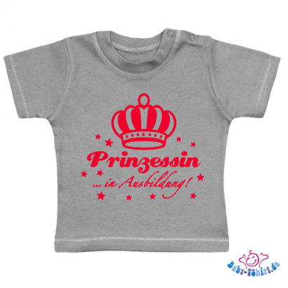 Baby T-Shirt  mit dem Aufdruck "Prinzessin in Ausbildung"