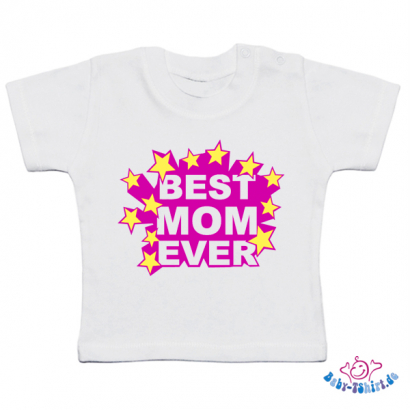 Baby T-Shirt mit dem Aufdruck "Best Mum Ever"