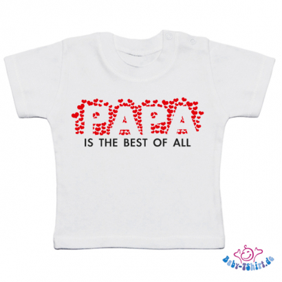 Baby T-Shirt mit dem Aufdruck "Papa is best of all"