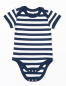 Preview: Babybody "gestreift" 2-fabig - in tollen Farbkombinationen mit Wunschaufdruck