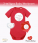 Preview: Baby Geschenkset mit Logoaufdruck: Set Babybody- Halstuch