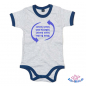 Preview: Witzig bedruckter Babybody Kontrast "Falsch herum"