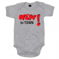 Preview: Babybody bedruckt mit "New in Town"
