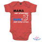 Preview: Babybody bedruckt mit "Mama war schwanger Papa sieht immer so aus"
