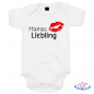 Preview: Babybody bedruckt mit "Mamas Liebling"