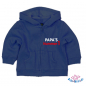 Preview: Baby Sweatjacke mit dem Spruch "Papas Nr.1"