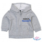 Preview: Baby Sweatjacke mit dem Spruch "Papas Nr.1"