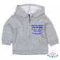 Preview: Baby Sweatjacke mit Aufdruck "Wenn du denkst ich bin süß, solltest du erst mal meinen Papa sehen"