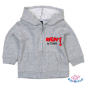 Preview: Baby Sweatjacke bedruckt mit "New in Town"