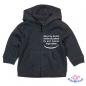 Preview: Baby Sweatjacke mit Aufdruck "Wenn du denkst ich bin süß, solltest du erst mal meinen Papa sehen"