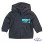 Preview: Baby Sweatjacke bedruckt mit "New in Town"