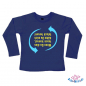 Preview: Baby-TShirt Langarm bedruckt mit "Falsch herum"