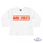 Preview: Baby-TShirt Langarm für Jungen bedruckt "Abi + Jahreszahl"