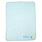 Preview: Lieblingsteil des Monats: Baby Fehn Schmusedecke- Fuchs "hellblau" 100 x 75cm