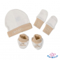 Preview: Baby Geschenkset Jungen 5-teilig bestickt mit "I love Papa"