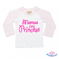 Preview: Baby-TShirt  Baseball Langarm bedruckt "Mamas little princess"