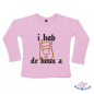 Preview: Baby-TShirt Langarm bedruckt " I hab de Hosn a "