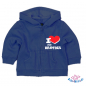 Preview: Baby Sweatjacke bedruckt mit "I Love my Brother"