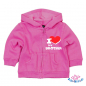 Preview: Baby Sweatjacke bedruckt mit "I Love my Brother"
