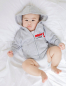 Preview: Baby Sweatjacke bedruckt mit "New in Town"