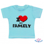 Preview: Baby T-Shirt  mit dem Aufdruck "I Love my Familiy