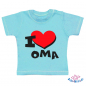 Preview: Baby T-Shirt mit dem Aufdruck "I Love Oma"