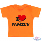 Preview: Baby T-Shirt  mit dem Aufdruck "I Love my Familiy