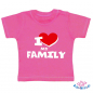 Preview: Baby T-Shirt  mit dem Aufdruck "I Love my Familiy