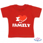 Preview: Baby T-Shirt  mit dem Aufdruck "I Love my Familiy