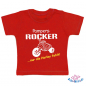 Preview: Baby T-Shirt  mit dem Aufdruck "Pampersrocker nur die Harley fehlt!"