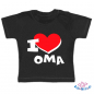 Preview: Baby T-Shirt mit dem Aufdruck "I Love Oma"