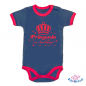 Preview: Babybody 2-farbig bedruckt mit  "Prinzessin in Ausbildung"
