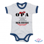 Preview: Babybody 2-farbig bedruckt mit  "Mein Opa ist der Beste"