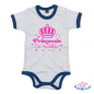 Preview: Babybody 2-farbig bedruckt mit  "Prinzessin in Ausbildung"
