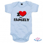Preview: Babybody bedruckt mit "I Love my familiy"