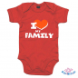 Preview: Babybody bedruckt mit "I Love my familiy"