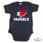 Preview: Babybody bedruckt mit "I Love my familiy"