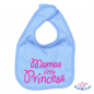Preview: Babylätzchen bedruckt mit "Mamas little princess"