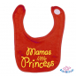Preview: Babylätzchen bedruckt mit "Mamas little princess"