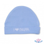 Preview: Babymütze hellblau bestickt mit  "I Love Papa"