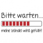 Preview: Motiv: "Bitte warten meine Windel wird gefüllt"