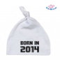 Preview: Babymütze bedruckt mit  "Born in 2014"