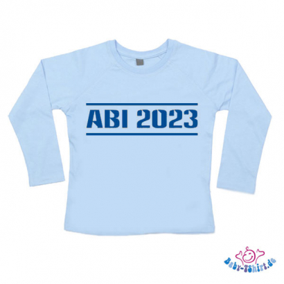 Baby-TShirt Langarm für Jungen bedruckt "Abi + Jahreszahl"