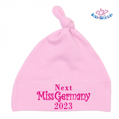 Babymütze bedruckt mit  "Next Miss Germany 20.."