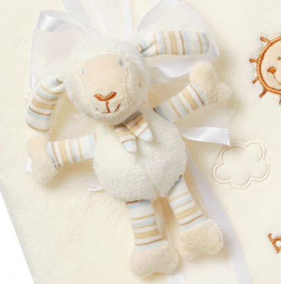 Baby Fehn Kuscheldecke "Lämmchen" 100 x 75cm