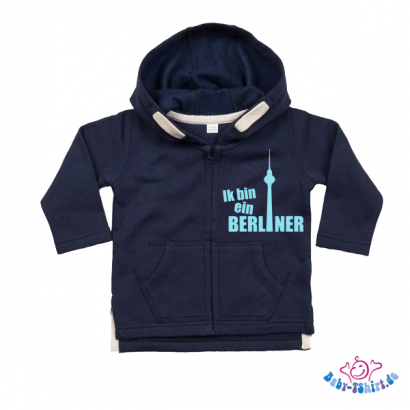 Baby Sweatjacke "Ik bin Berliner"